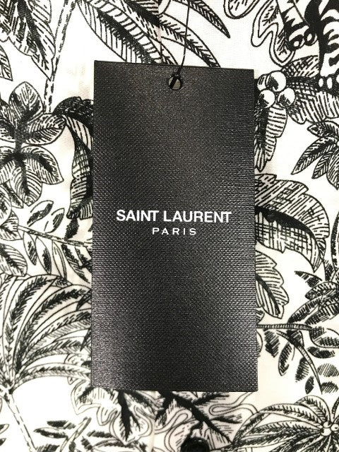 SAINT LAURENT PARIS サンローランパリ Printed Viscose プリント レーヨンシャツ 601070 Y2C23 Size 39 福生店