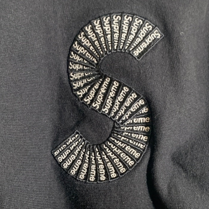 SUPREME シュプリーム 20AW S Logo Hooded Sweatshirt エスロゴ フーデッドスウェットシャツ プルオーバーフーディー パーカー ブラック Size L 福生店