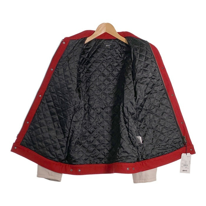 glamb グラム Melvin JKT メルヴィンジャケット トラッカー ウール袖レザー レッド ホワイト GB0419/JKT01 Size 3 福生店