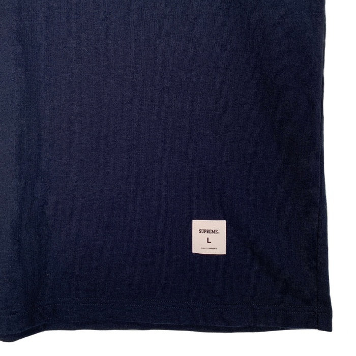 SUPREME シュプリーム 24AW 24AW Twill Applique S/S Top ツイルアップリケ ショートスリーブトップ Tシャツ ネイビー Size L 福生店