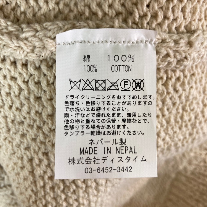 Mcmachan Woolen マクマーンウーレン ピースマークフラワー ニットセーター ライトベージュ size不明 瑞穂店