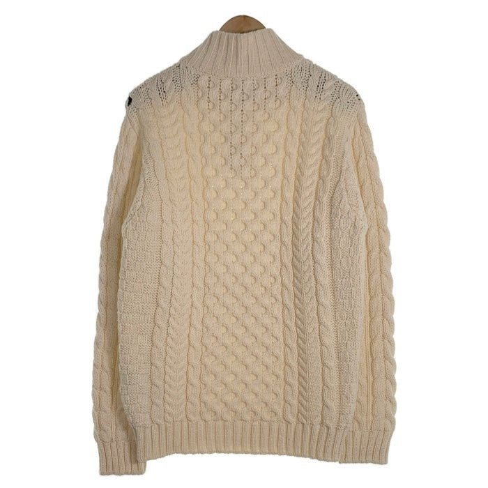 L.L.Bean エルエルビーン フィッシャーマンセーター ウール プルオーバー ケーブル アイボリー 264682 Size M 福生店