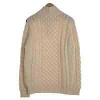 L.L.Bean エルエルビーン フィッシャーマンセーター ウール プルオーバー ケーブル アイボリー 264682 Size M 福生店