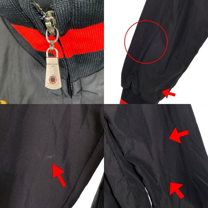 Polo by Ralph Lauren ポロバイラルフローレン ビッグポニー ジップアップ ナイロンジャケット ブラック Size L 福生店