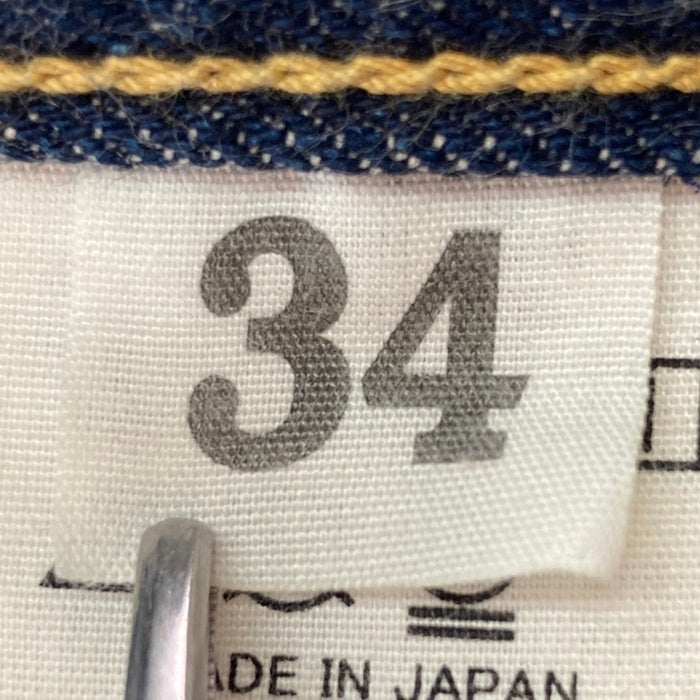 WAREHOUSE ウエアハウス シンチバック ピンク耳 セルビッジ デニムパンツ インディゴ size34 瑞穂店