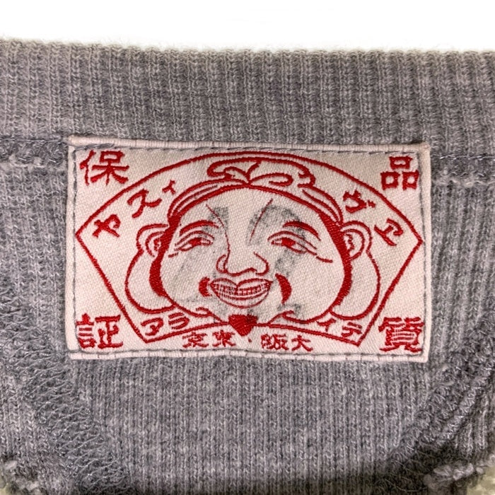 EVISU エヴィス 両V ステンシル クルーネックスウェットトレーナー グレー Size 42 福生店