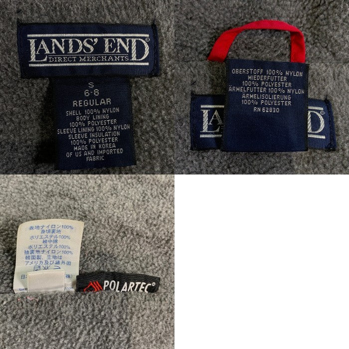 90's LANDS'END ランズエンド ナイロン ポーラテックフリース ジャケット レッド Size S 福生店