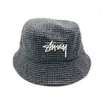 STUSSY ステューシー 1321052 WOOL CHECK BIG STOCK BUCKET HAT ウール チェック ビッグ ストック バケットハット グレー sizeL/XL 瑞穂店