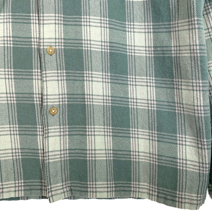 STUSSY ステューシー チェック フランネルシャツ グリーン インド製 Size L 福生店