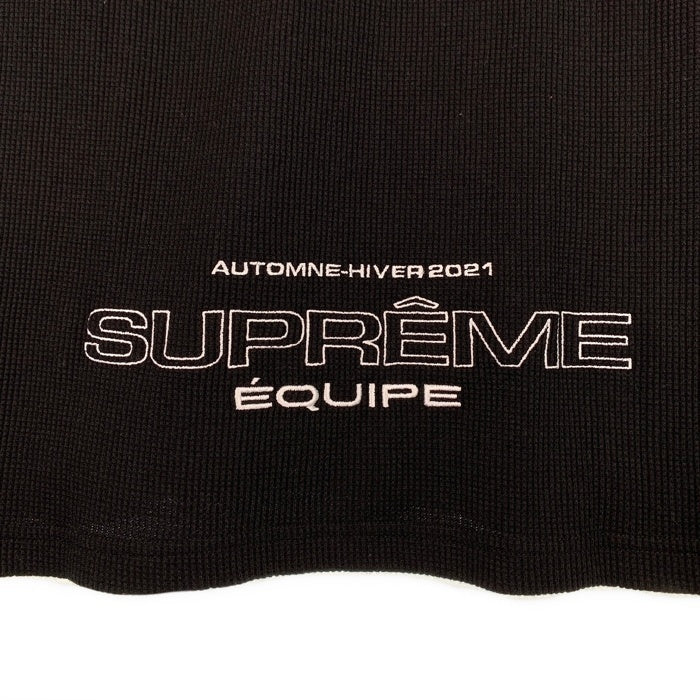 SUPREME シュプリーム 21AW Equipe Thermal エクイップサーマルカットソー 長袖 ブラック Size M 福生店