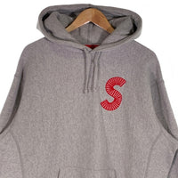 SUPREME シュプリーム 20AW S Logo Hooded Sweatshirt Sロゴ プルオーバースウェットパーカー グレー Size L 福生店