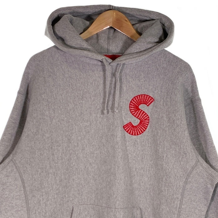SUPREME シュプリーム 20AW S Logo Hooded Sweatshirt Sロゴ プルオーバースウェットパーカー グレー Size L 福生店