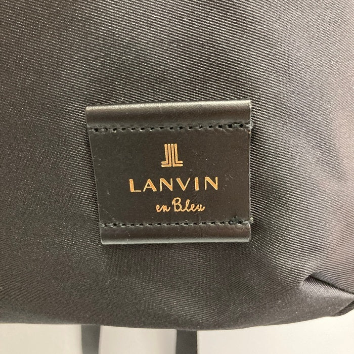 LANVIN en Bleu ランバンオンブルー トロカデロ リボン リュックサック ブラック 瑞穂店