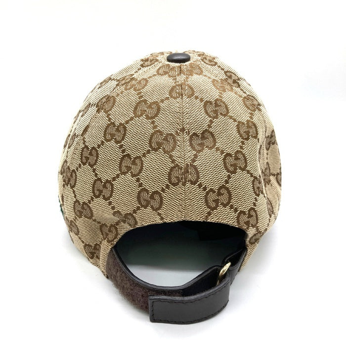 GUCCI グッチ キャップ シェリーライン GG柄 帽子 ベージュ sizeS 瑞穂店