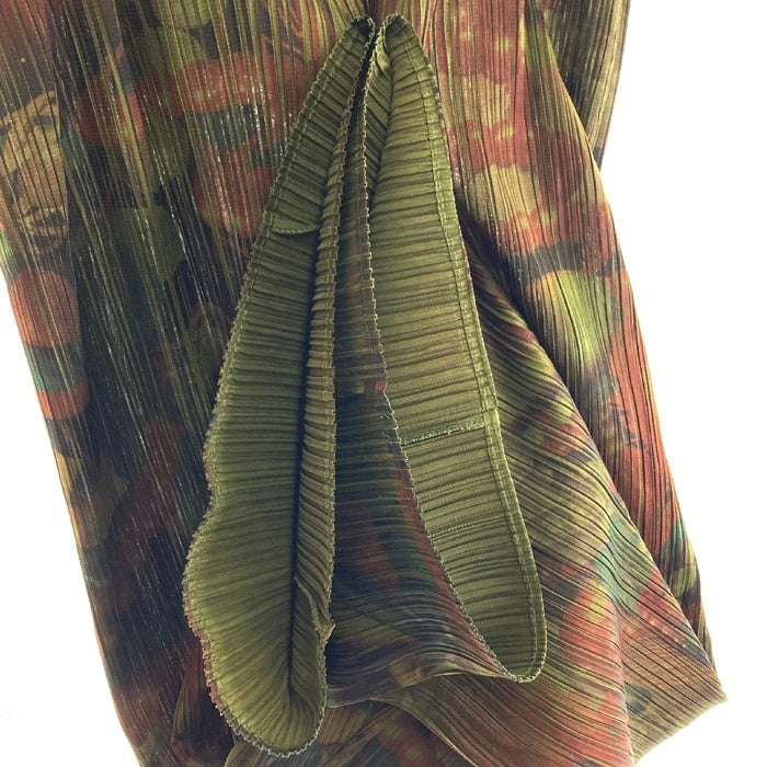 PLEATS PLEASE プリーツプリーズ イッセイミヤケ PP62-JF143 93年 3D Art DNA グリーン size1 瑞穂店