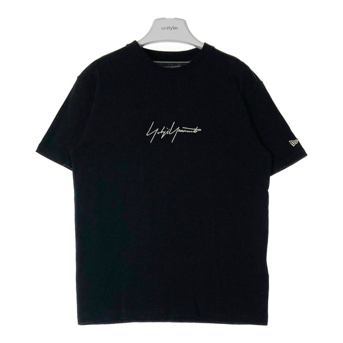 Yohji yamamoto POUR HOMME ヨウジヤマモト プールオム × NEW ERA ニューエラ HW-T38-082 18SS ロゴTシャツ ブラック size3 瑞穂店