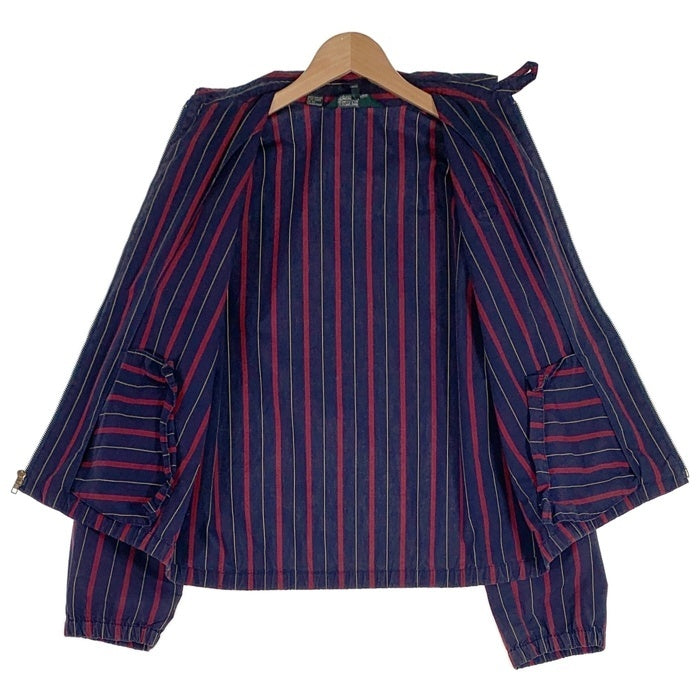 Polo by Ralph Lauren ポロバイラルフローレン スイングトップ シャツ ジャケット ストライプ レッド ネイビー Size L 福生店