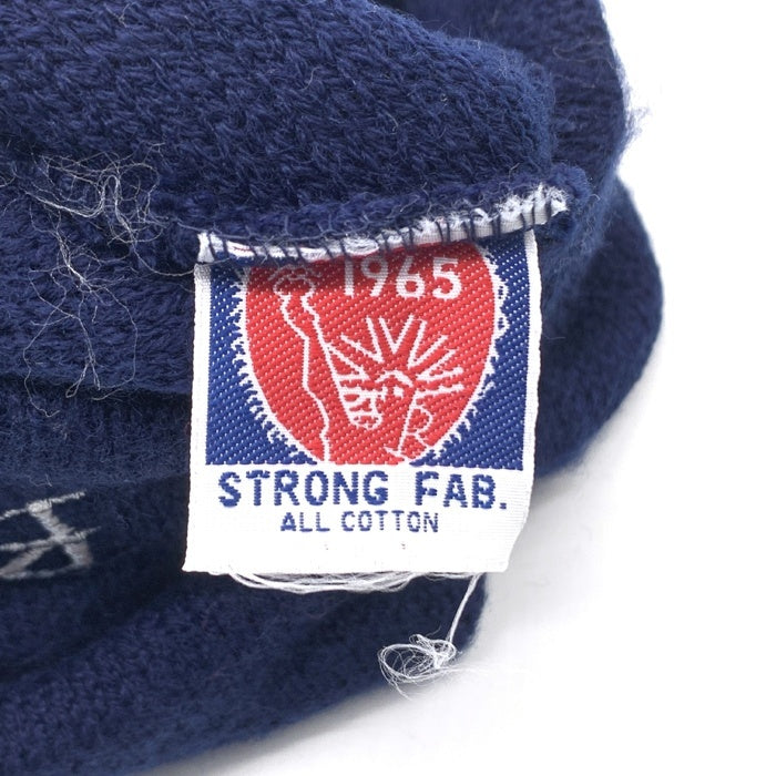 BEASTIE BOYS ビースティーボーイズ ロングビーニーキャップ ネイビー 刺繡 コットン STRONG FAB 福生店