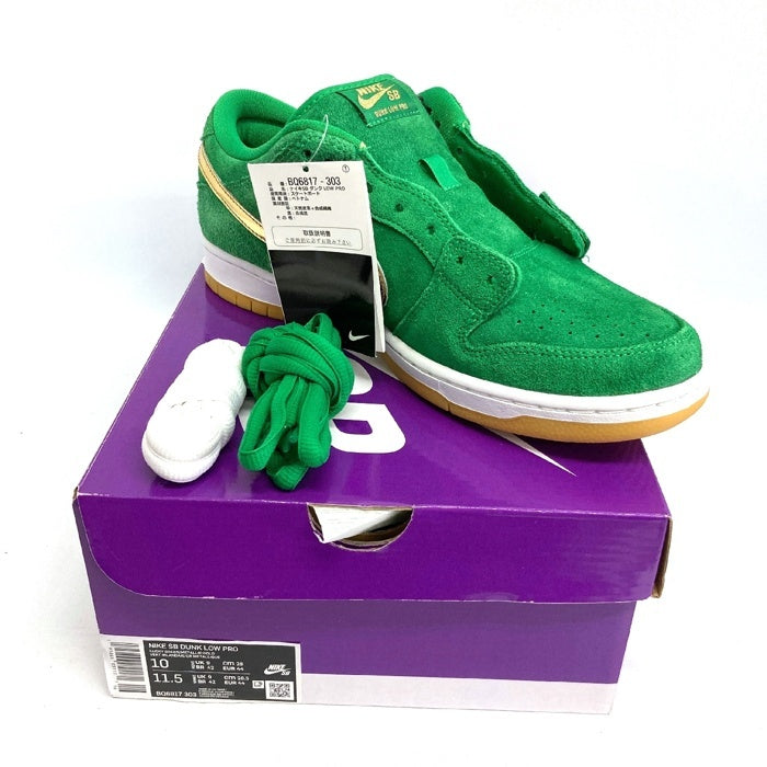NIKE ナイキ BQ6817-303 SB Dunk Low St. Patrick's Day/Shamrock スニーカー グリーン size28cm 瑞穂店