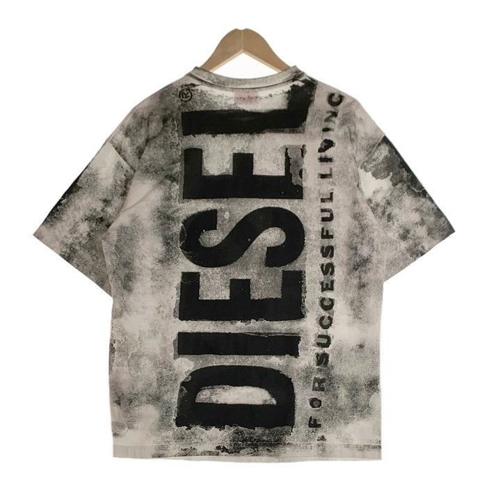 DIESEL ディーゼル T-BOXT-BISC 半袖 Tシャツ ブラック ホワイト A13328 Size M 福生店