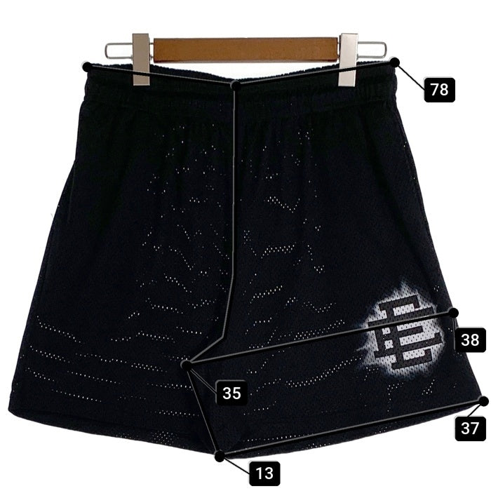 Eric Emanuel エリック エマニエル EE BASIC BLACK SKYLINE SHORTS メッシュ ショーツ ブラック Size XL 福生店