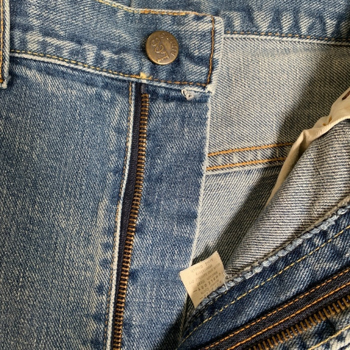 70's Lee リー 200 サイド黒タグ デニムパンツ インディゴ 革パッチ TALONファスナー 脇割 101Z Size 36 福生店