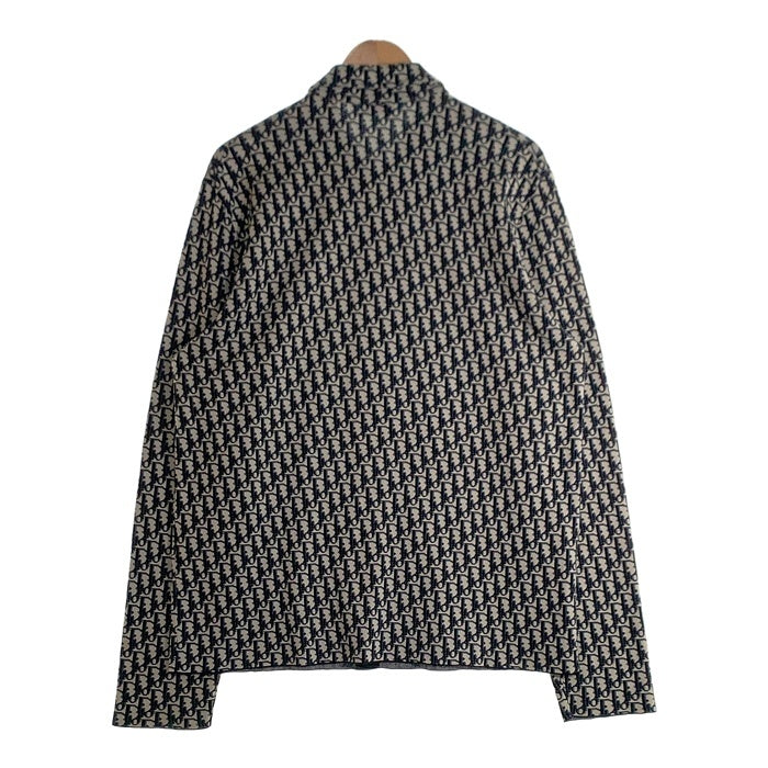 Christian Dior クリスチャンディオール Oblique Overshirt 長袖 ロングスリーブ オブリーク ジャガード オーバーシャツ ネイビー ホワイト 023M550AT099 Size XL 福生店