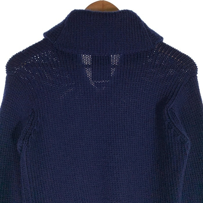VISVIM ビズビム STURGIS SWEATER F.Z ショールカラー ジップアップウールセーター ネイビー 0113205012005 Size 0 福生店