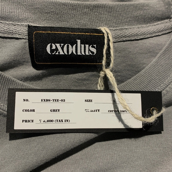 EXODUS エクソダス ROOTS＆DABS T-SHIRT プリントTシャツ グレー EXDS-TEE-03 Size L 福生店