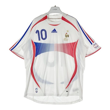 adidas アディダス H8512 フランス代表 06/07 アウェイ ユニフォーム＃10 ジダン ホワイト sizeXL 瑞穂店