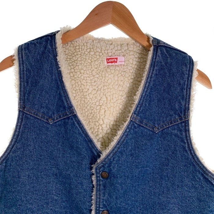 70's 80`s Levi`s リーバイス オレンジタブ ボア デニム ベスト ライトブルー 60607 0213 Size M 福生店