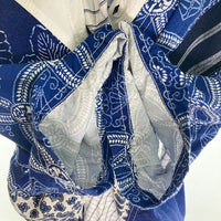JUNYA WATANABE COMME des GARCONS MAN ジュンヤワタナベ コムデギャルソンマン WO-B49 AD2014 パッチワーク 和柄 半袖シャツ ブルー sizeS 瑞穂店