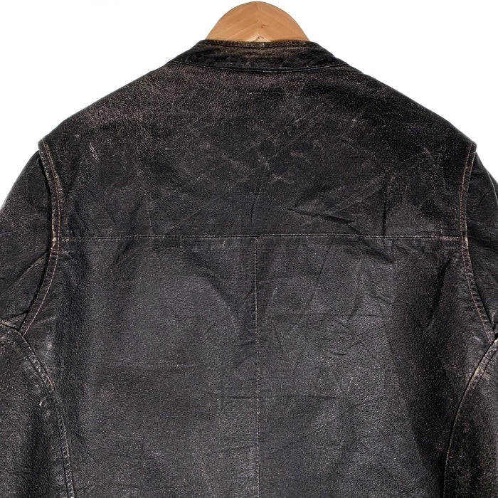 Angelo Litrico アンジェロリトリコ AIR CARGO ASSOCIATION レザージャケット ブラック Size XL 福生店