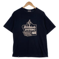 HYSTERIC GLAMOUR ヒステリックグラマー WILDSIDE ヨウジヤマモト MOTEL Tee プリントTシャツ ブラック SZ-T14-032 Size 4 福生店