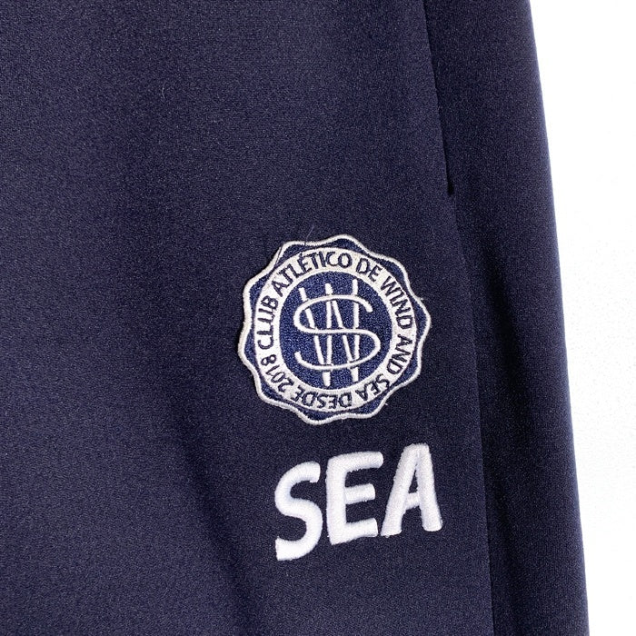 WIND AND SEA ウィンダンシー KELME ケルメ TECH PANTS テックパンツ ネイビー ジャージ素材 WDS-C-KLM-23-AP-Q1-06 Size M 福生店