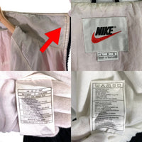 90’s NIKE ナイキ ナイロン トラックジャケット パネル ブラック レッド ホワイト Size L 福生店