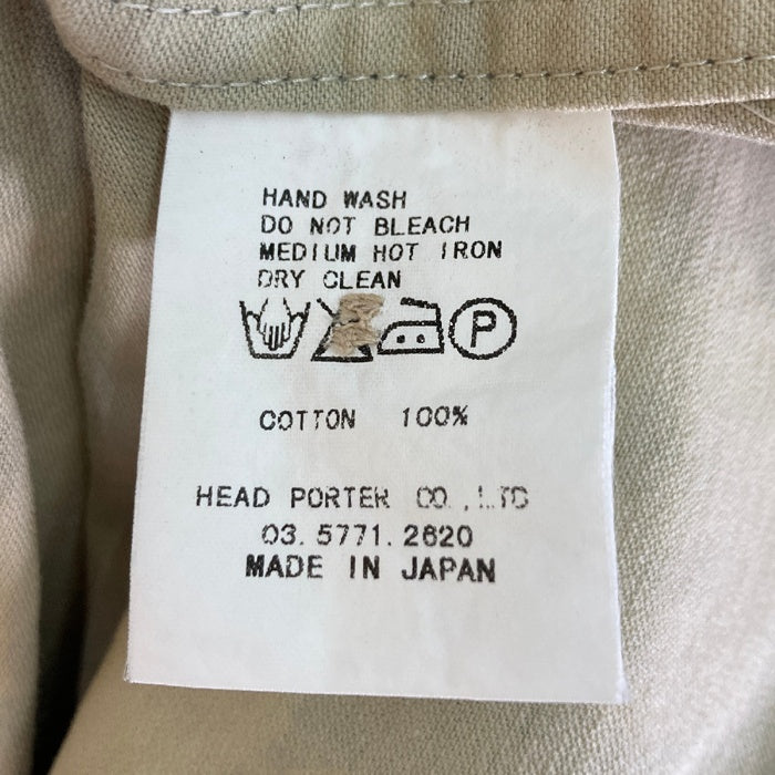 HEAD PORTER PLUS ヘッドポータープラス 半袖シャツ 迷彩 カーキ sizeL 瑞穂店
