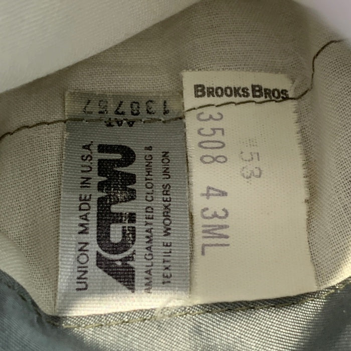 Brooks Brothers ブルックスブラザーズ 千鳥格子 3B テーラードジャケット ベージュ ACTWU USA製 Size L 相当 福生店