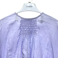 ARTS&SCIENCE アーツアンドサイエンス コットン リネン ブラウス シャツ ラベンダー 0241-L6180-1070 Size 1 瑞穂店