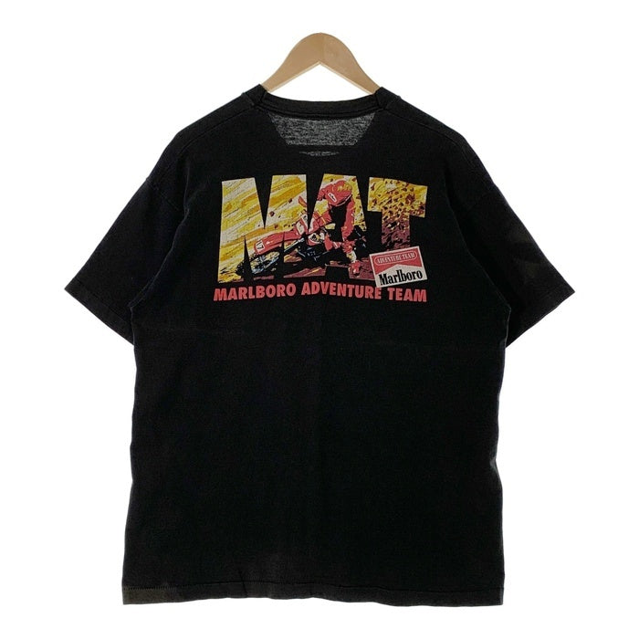 90's Marlboro マルボロ MAT アドベンチャーチーム ポケットTシャツ ブラック タグ切れ Size XL 相当 福生店