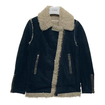 HYSTERIC GLAMOUR ヒステリックグラマー 山羊革 ボアムートンジャケット ブラック sizeS 瑞穂店