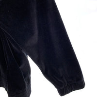 NASTOYS ナストイズ Velor Track Jacket ベロアトラックジャケット ハーフジップ プルオーバー ブラック Size L 福生店