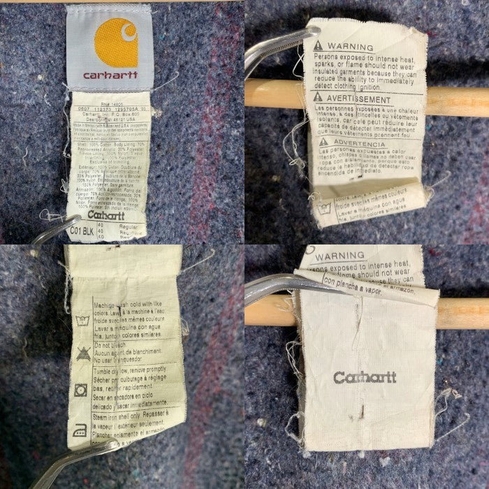 00's Carhartt カーハート Duck Michigan Chore Coat ダック ミシガンチョアコート ブラック C01 BLK Size 40 Regular 福生店