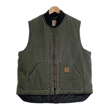 00‘ｓ Carhartt カーハート Duck Work Vest ダック ワーク ベスト モスグリーン Size XXL相当 福生店