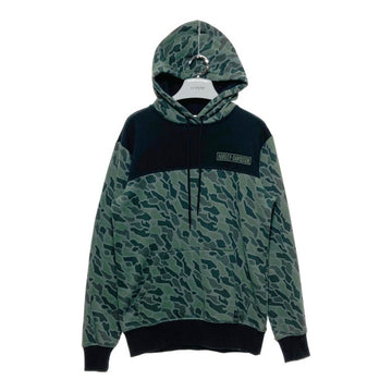 Harley-Davidson ハーレーダビッドソン 迷彩 切替 プルオーバーパーカー カーキ sizeS 瑞穂店