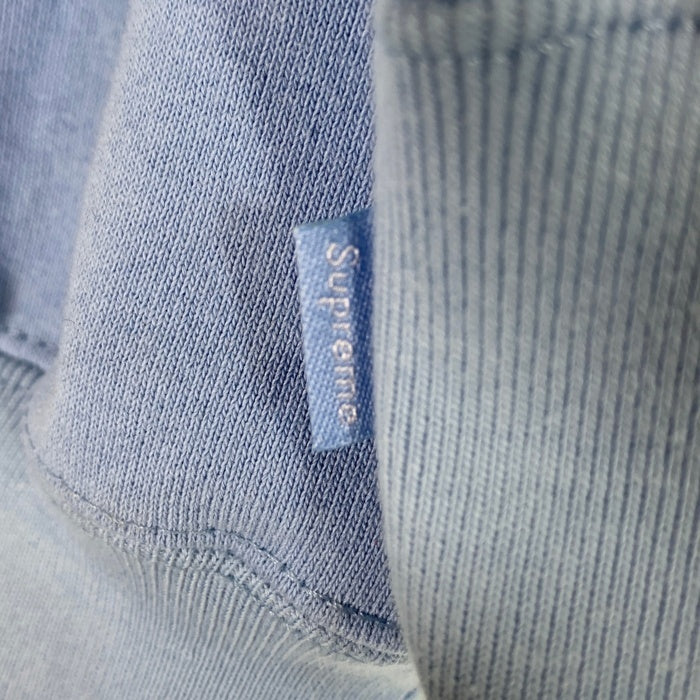 SUPREME シュプリーム 24AW Satin Applique Hooded Sweatshirt サテンアップリケ プルオーバースウェットパーカー フーディ ライトブルー Size L 福生店