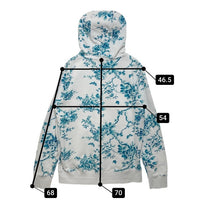 HUF ハフ 花柄パーカー ホワイト sizeM 瑞穂店