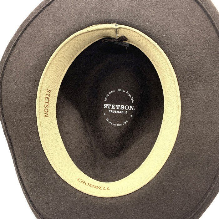 STETSON ステットソン CROMWELL HAT クロムウェルハット ウール ブラウン Size M 福生店