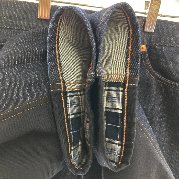 COMME des GARCONS HOMME コムデギャルソンオム HN-P017 AD2014 ドッキングデニムパンツ ネイビー sizeXS 瑞穂店