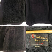 60's Oakbrook Sportswear オークブルックスポーツウェア ウール ジップアップジャケット ブラック TALON ヒゲロング Size L 相当 福生店